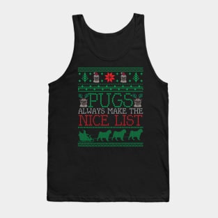 Funny Pug Dog Christmas Pug Lovers Owners Christmas Xmas Tank Top